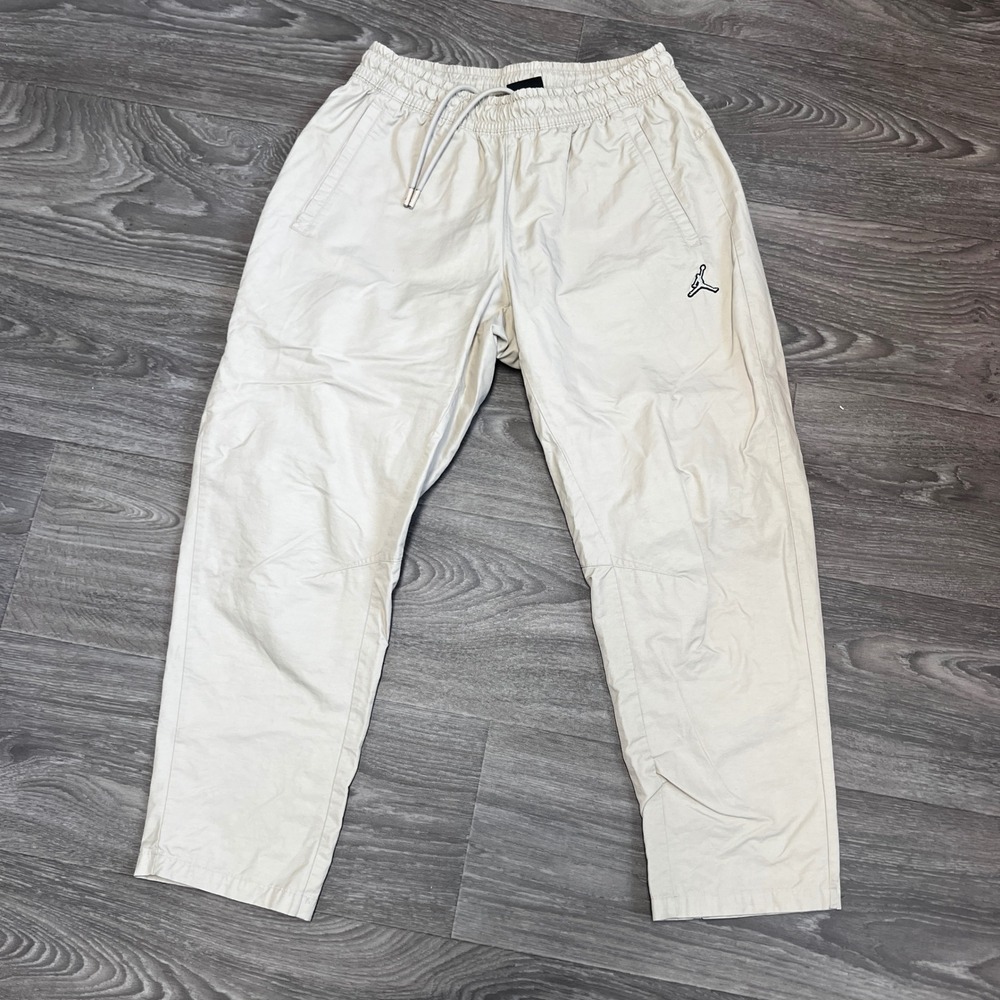 Air‎ Jordan Boys Pants Drawstring Elastic Waist Casual Beige Size Large 0175